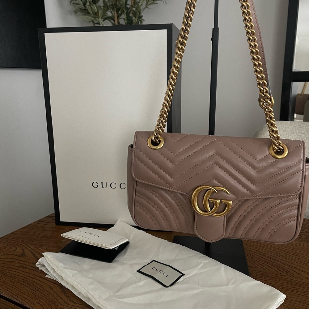 Gucci Brown Leather Shoulder Bag
